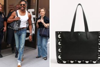 Fashion Bomb Accessories Coleman Domingo Was Captured Sporting a Black 3690 Valentino Studded Bag Ra
