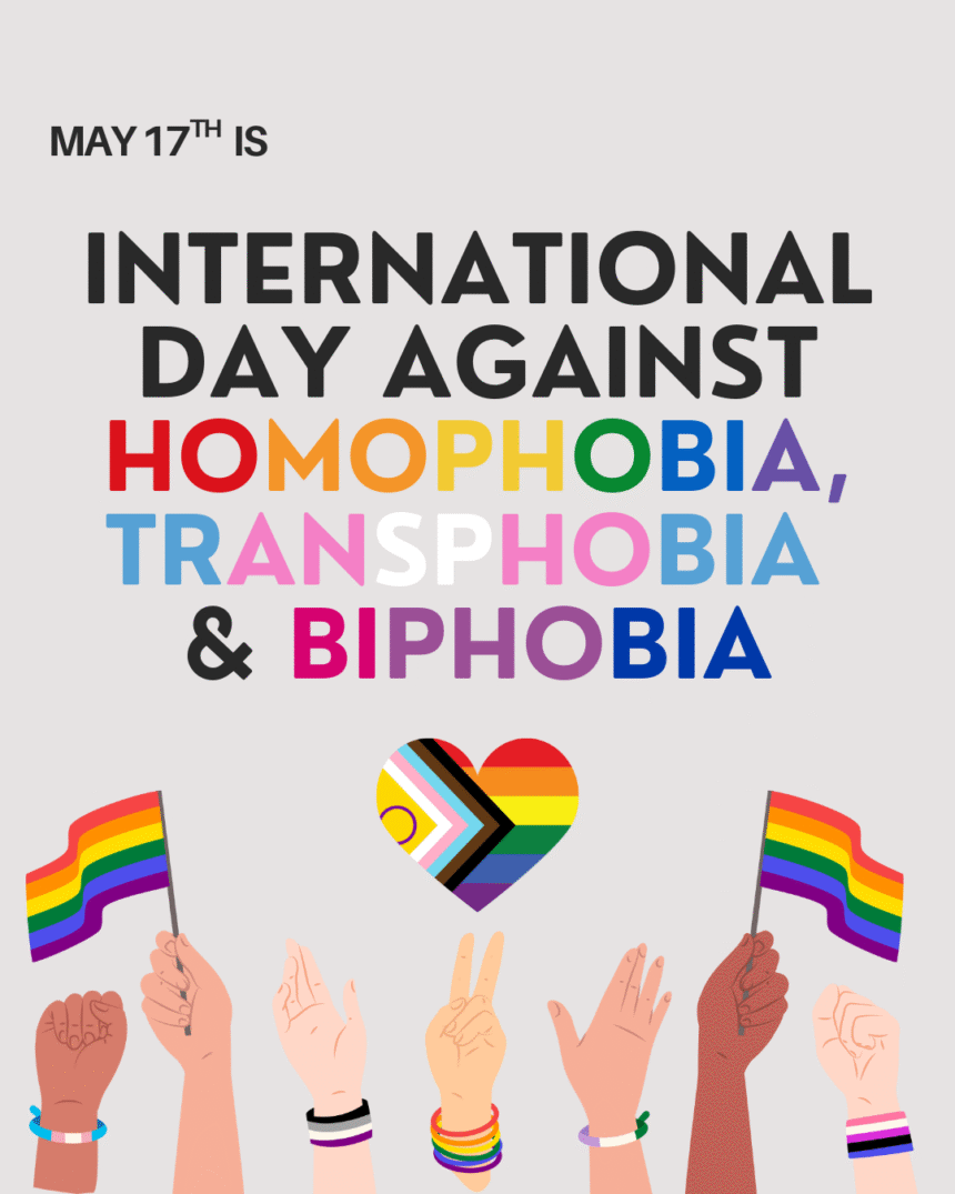 International Day Against Homophobia Transphobia and Biphobia