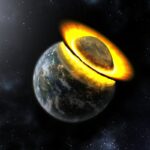 planet crashing into earth