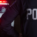 police car blue lights adobe