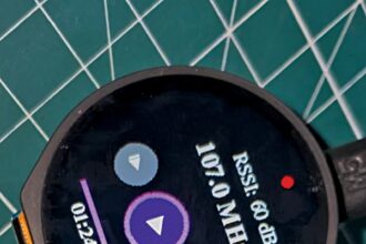 Authors prototype for a watch like wearable FM radio
