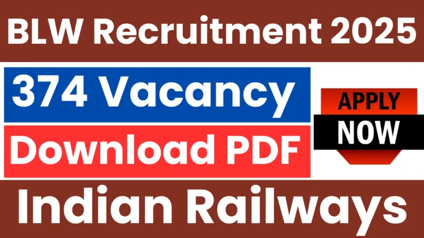 BLW Indian Railways Apprentice Recruitment 2025.webp