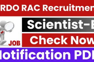 DRDO RAC Scientist B Recruitment 2025.webp