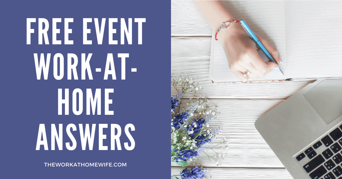 Free Work at Home Event 1