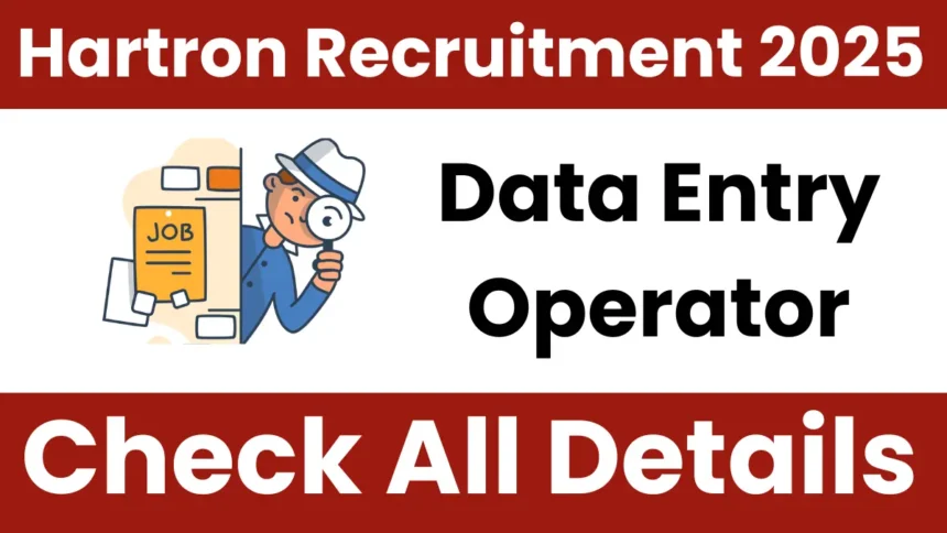 Hartron Data Entry Operator Recruitment 2025.webp