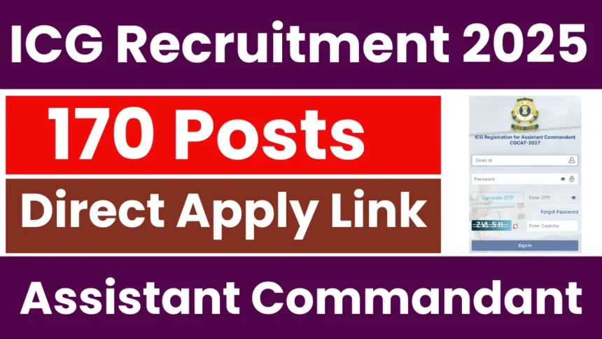 ICG Assistant Commandant Recruitment 2025.webp