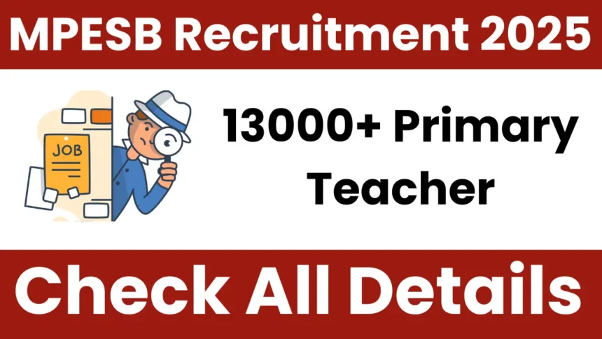 MPESB PSTST Recruitment 2025.webp