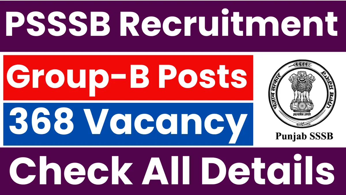 PSSSB Group B Recruitment 2025.webp
