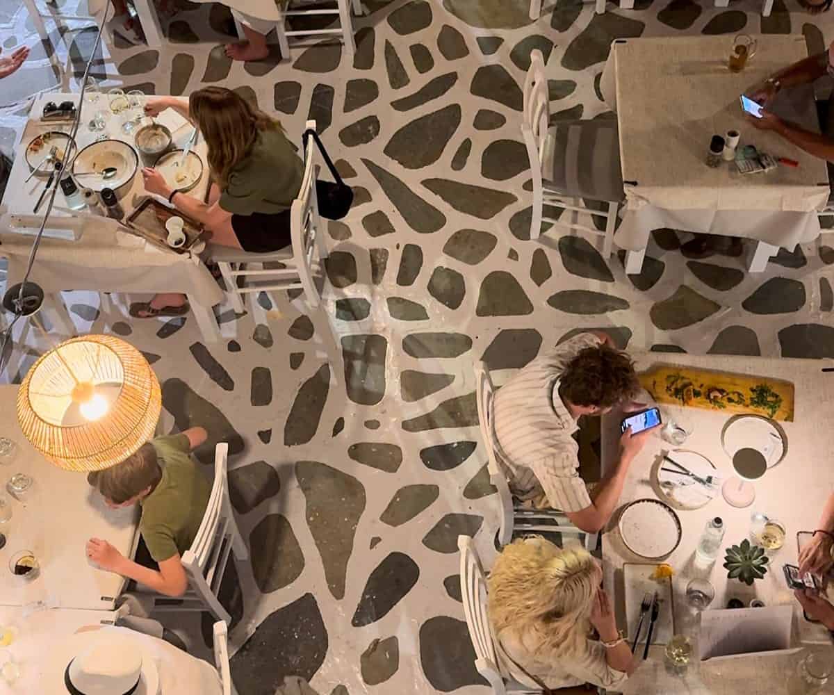 Patio Dining Vasiliki from above