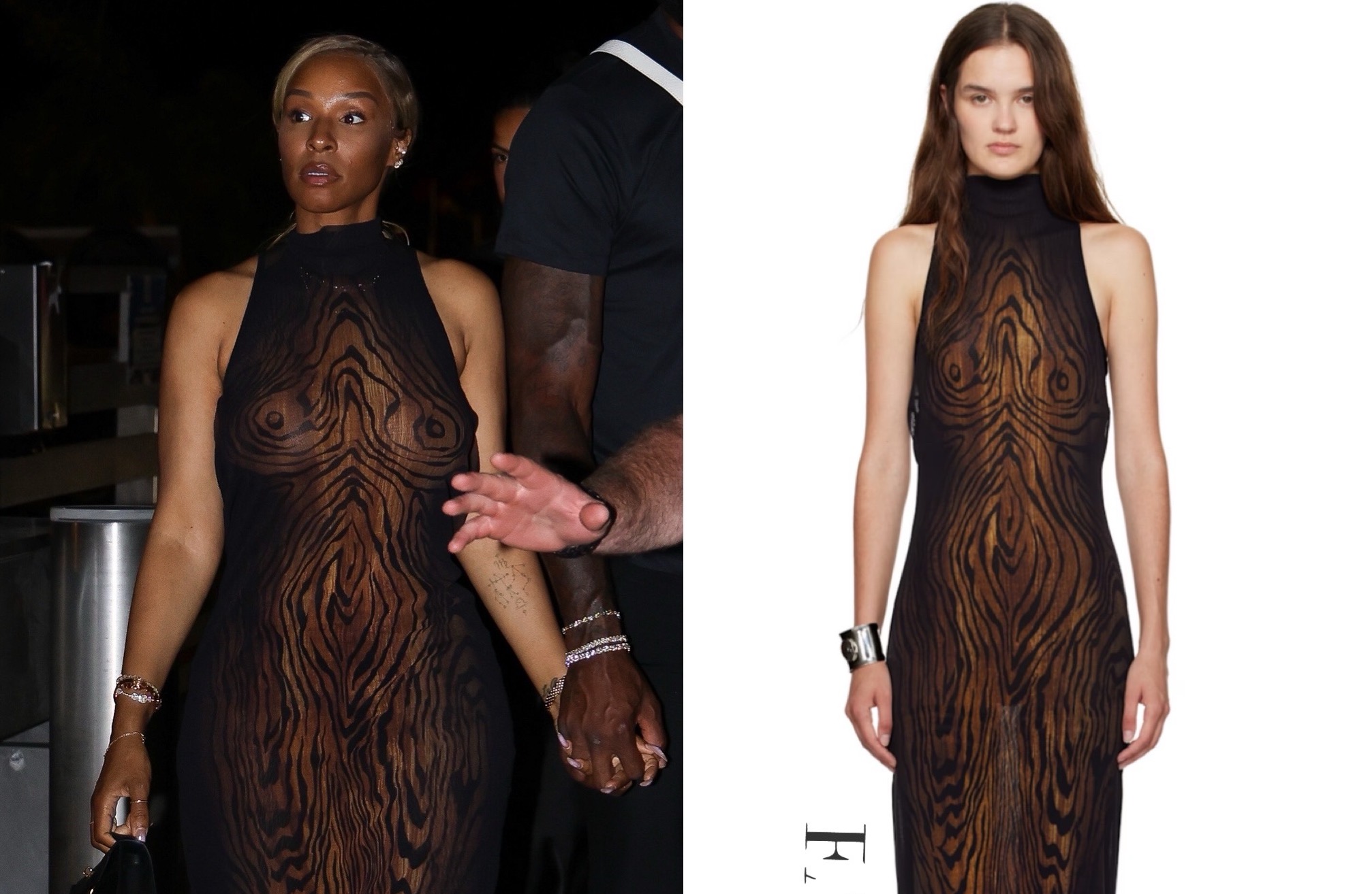 You Ask We Answer Savannah James Steps out with Lebron James Wearing Jean Paul Gaultiers The Long Dr