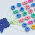 ai chatbot speech bubbles neural network structure