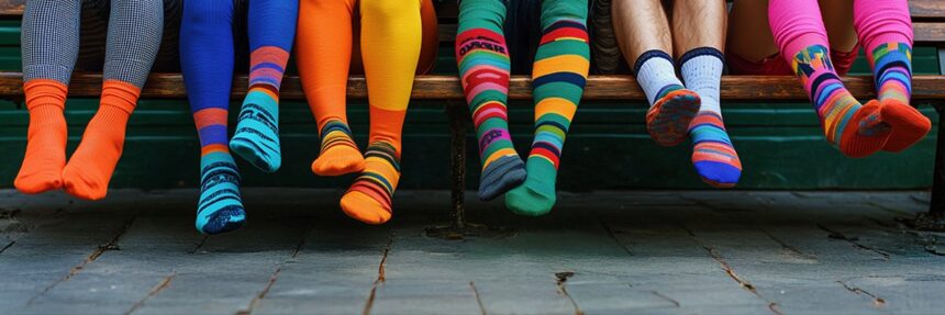 bright socks feet Holly Berridge adobe