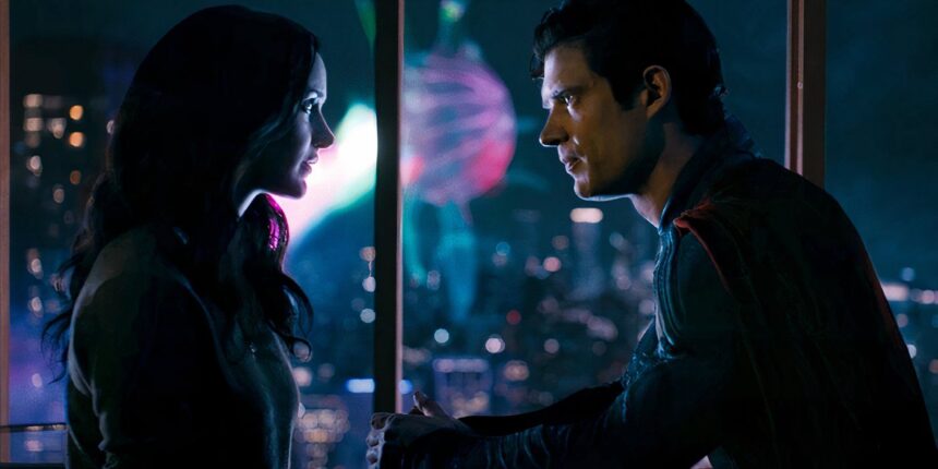 rachel brosnahan s lois lane and david corenswet s superman late in superman