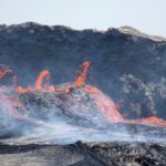 spewing volcano