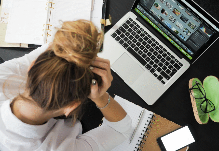 stressed woman