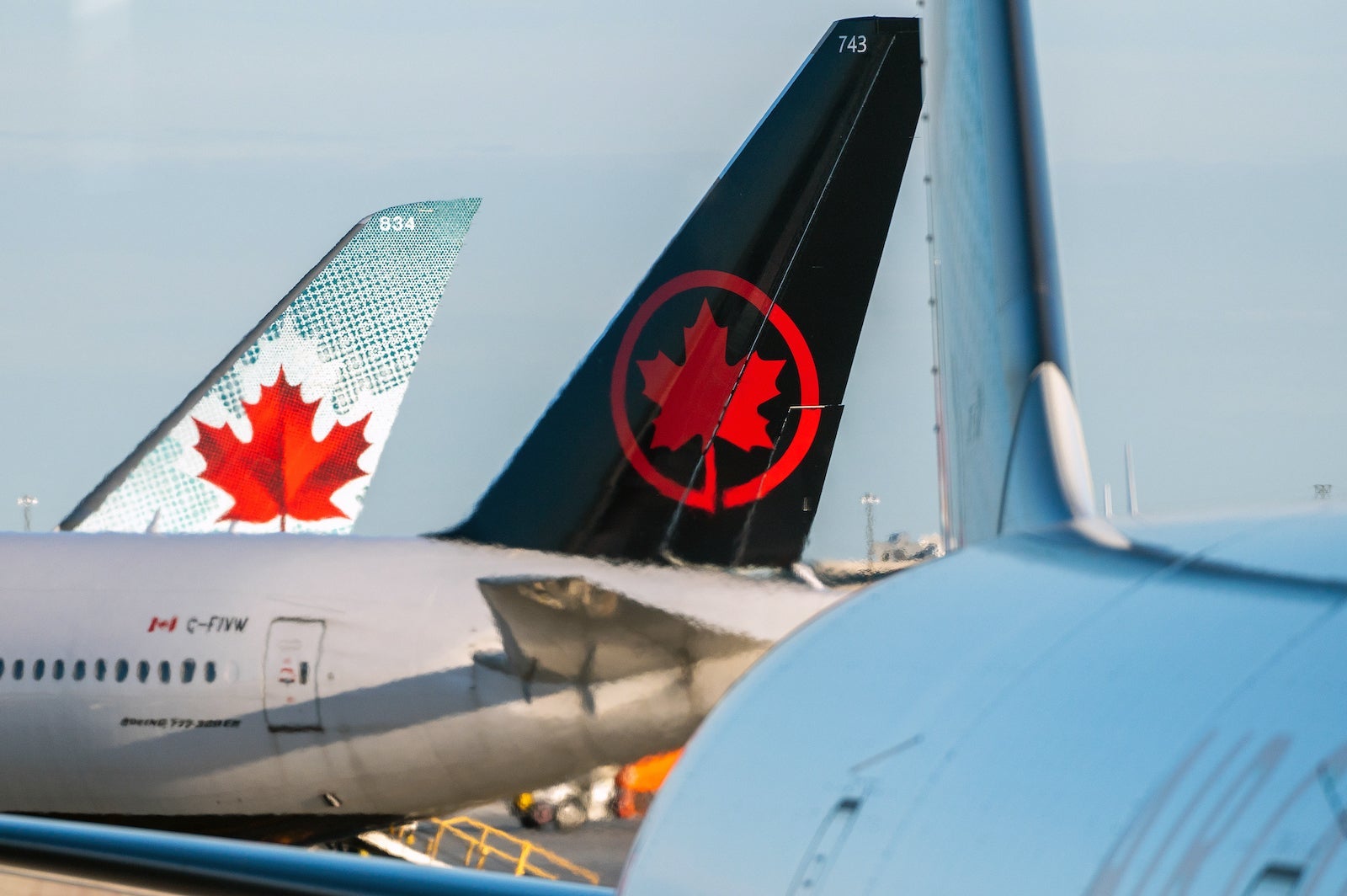 Air Canada planes in Toronto