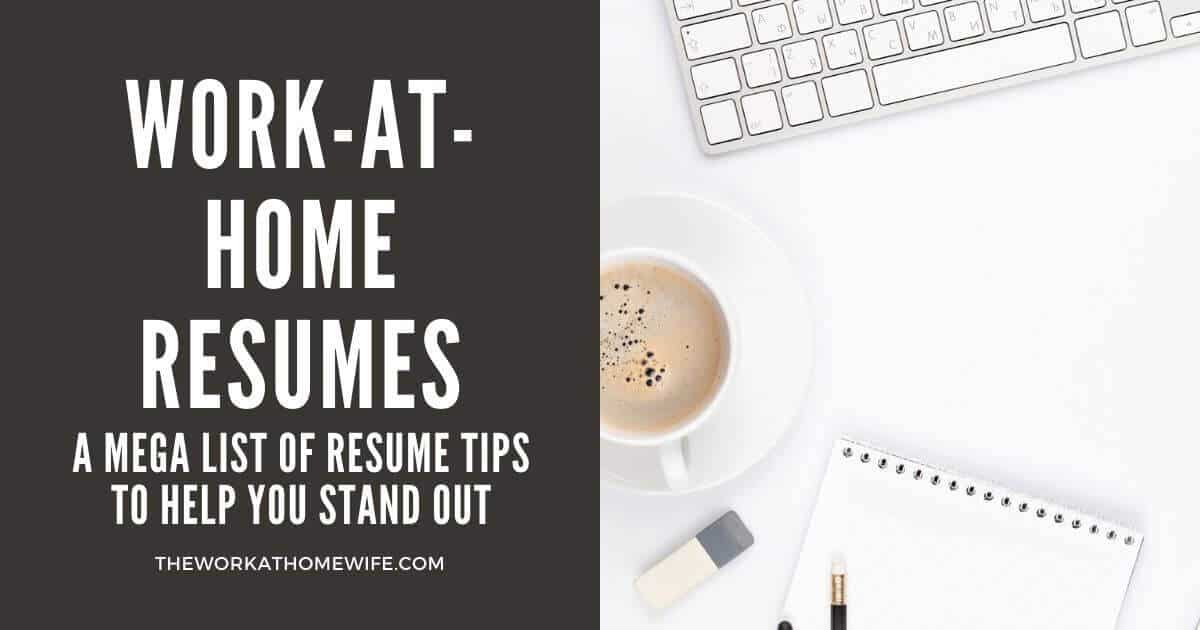Work from Home Resumes