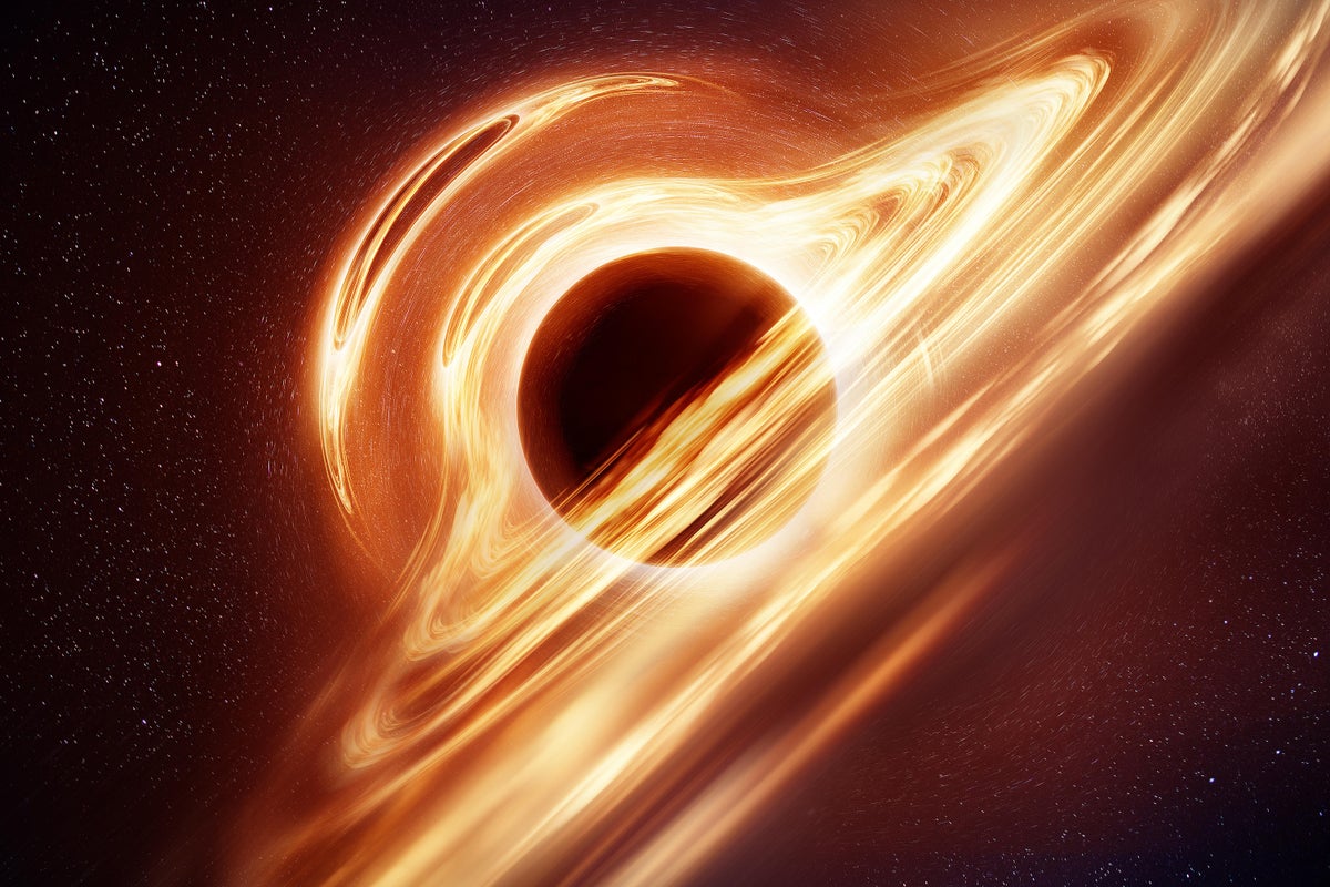black hole with accretion disk