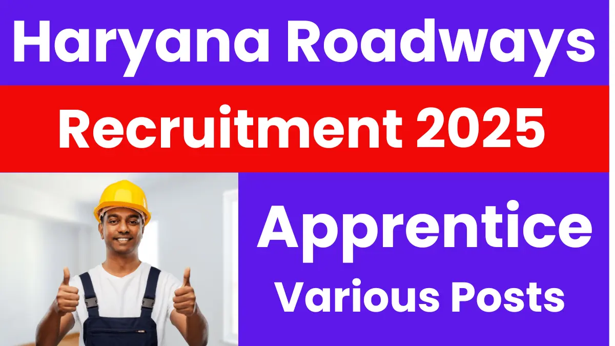 Haryana Roadways Jind Apprentice Recruitment 2025.webp