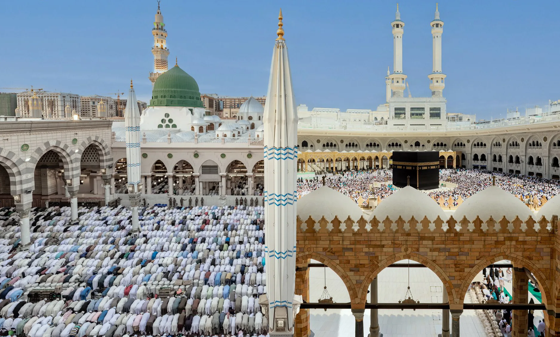 More than 13 million pilgrims visited the Two Holy Mosques in one week. .webp