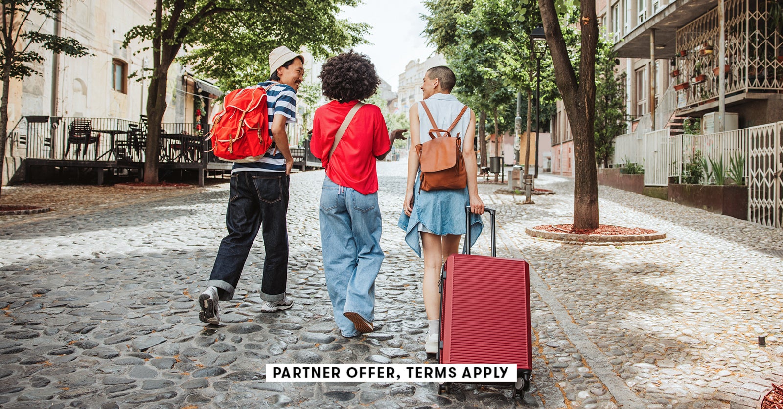 20250715 SOCIAL DISCLAIMER PARTER OFFER TERMS APPLY GROUP OF FRIENDS ON HOLIDAY svetikd