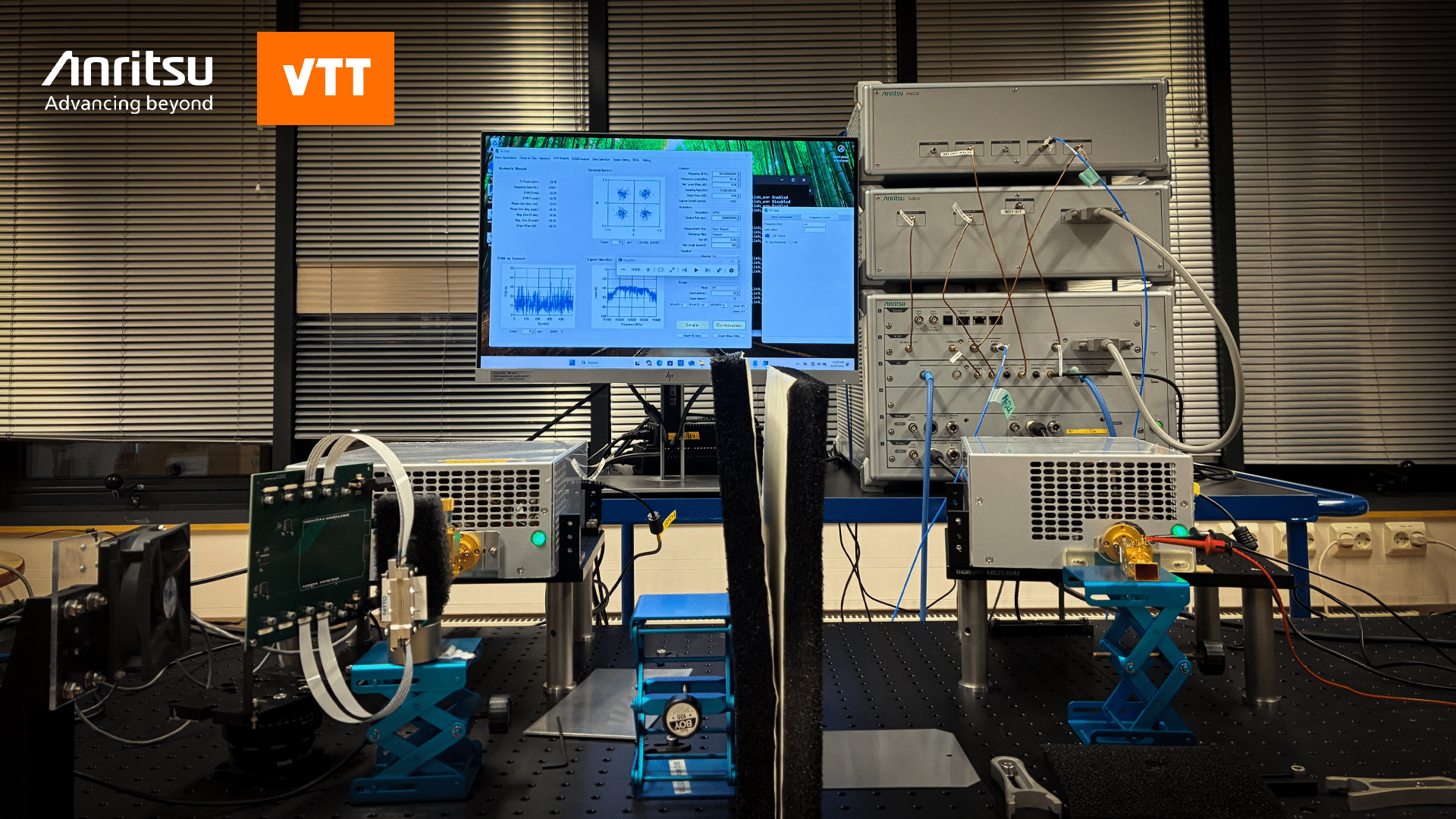 Anritsu and VTT D band Test System logo v1
