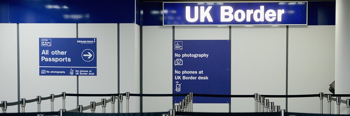 UK border control passport travel getty