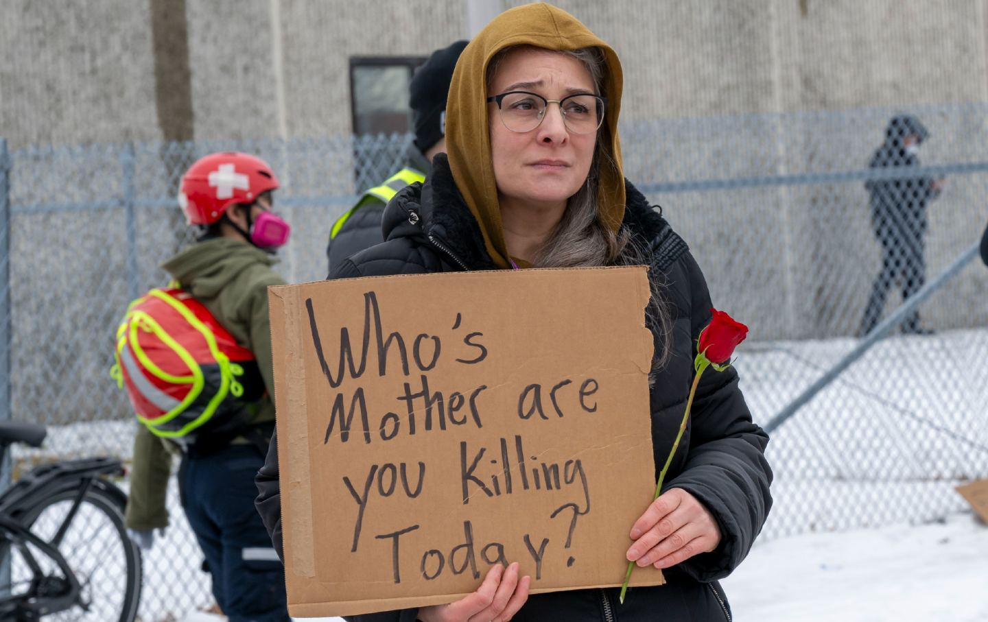 ice protest murder mother getty