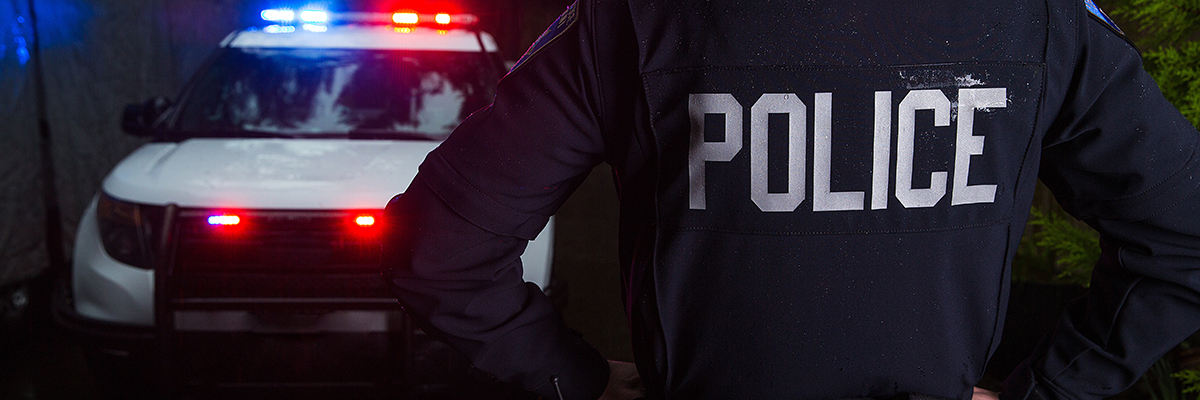 police car blue lights adobe