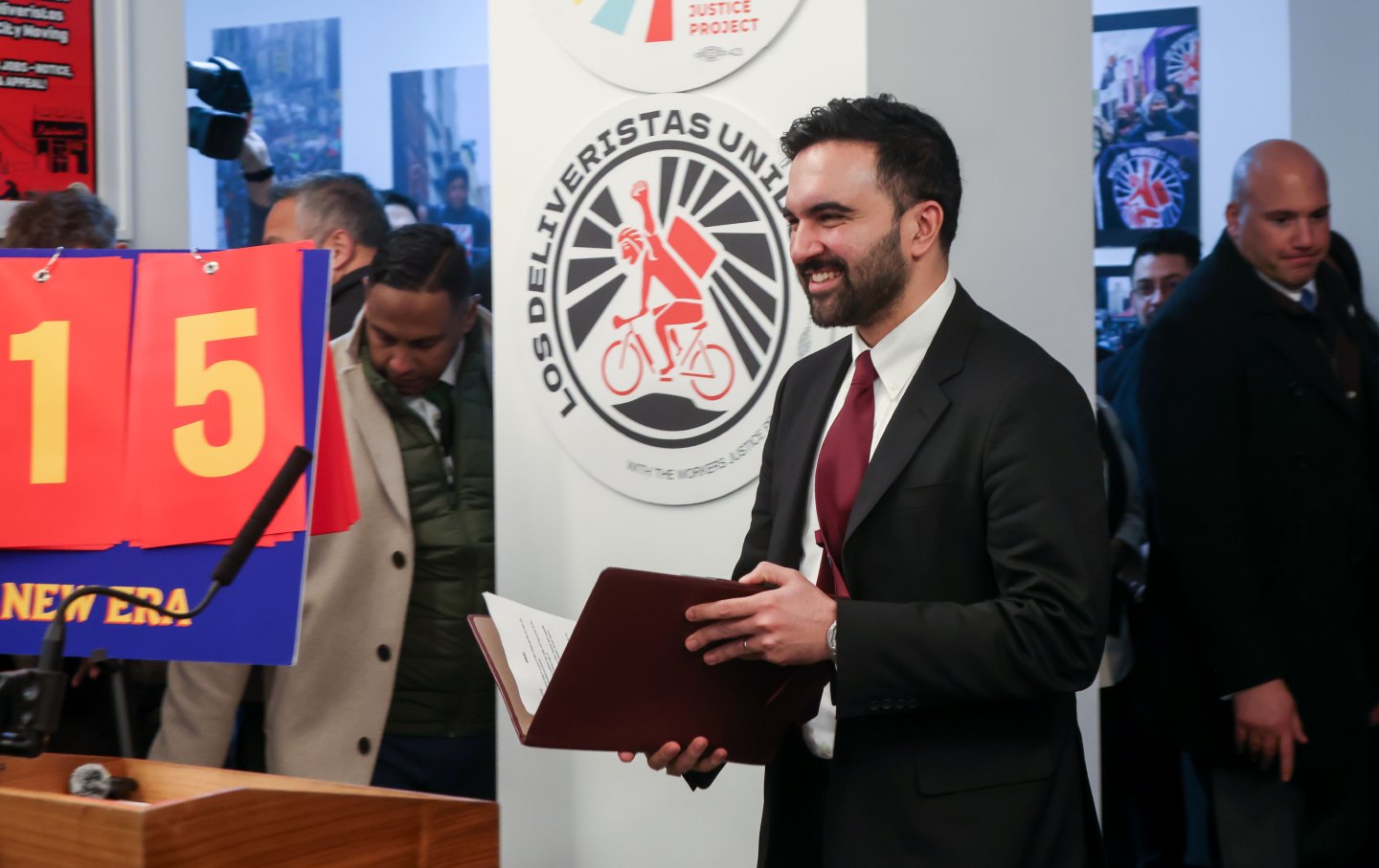 zohran mamdani deliveristas unidos getty