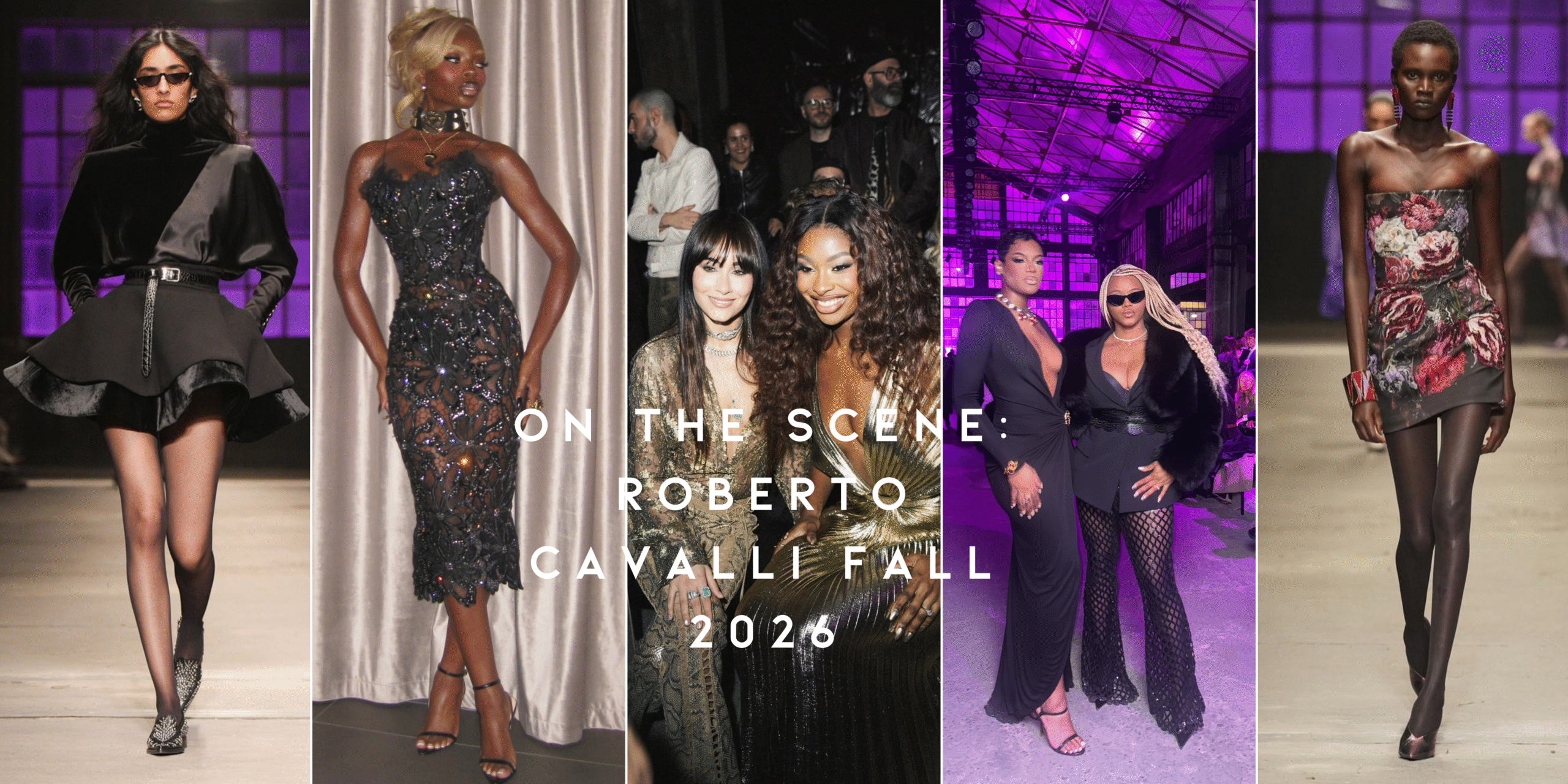 90909 On the Scene at Roberto Cavalli Fall 2026 in Milan Olandria Megan Thee Stallion Coco Jones Did scaled