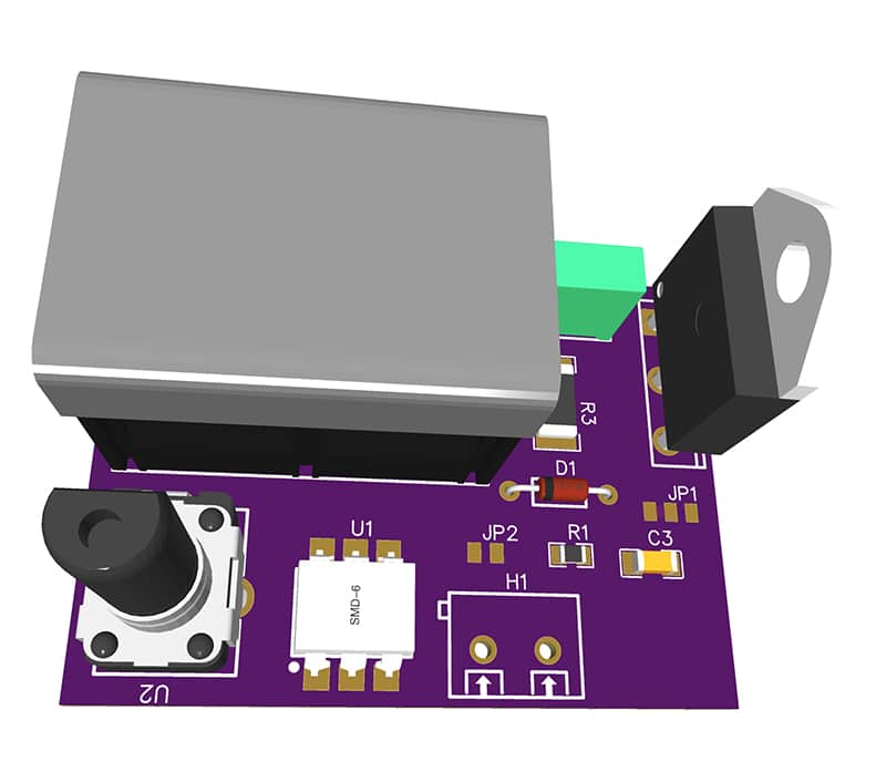 Authors prototype PCB