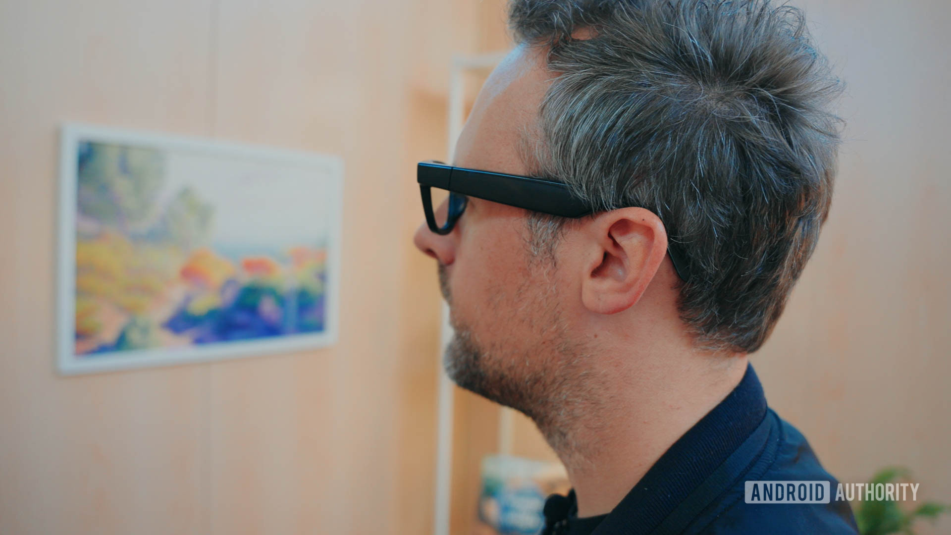 Google IO 2025 Android XR Glasses Protoype seen from side