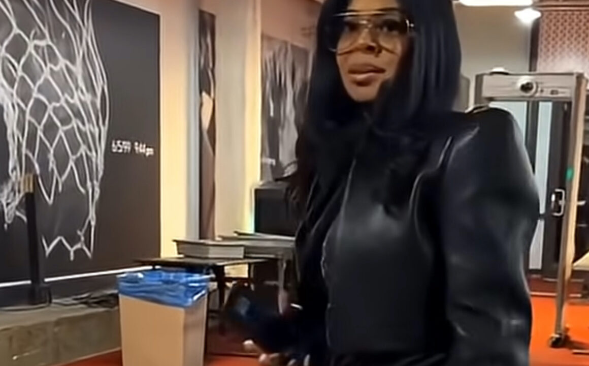 You Ask, We Answer #MostRequested: Chrissy Lampkin in a $5,990 Maison Alaïa Leather Jacket, $285 Samaria Leah Jeans, and Alaia Zebra Suede Clear Platform Booties