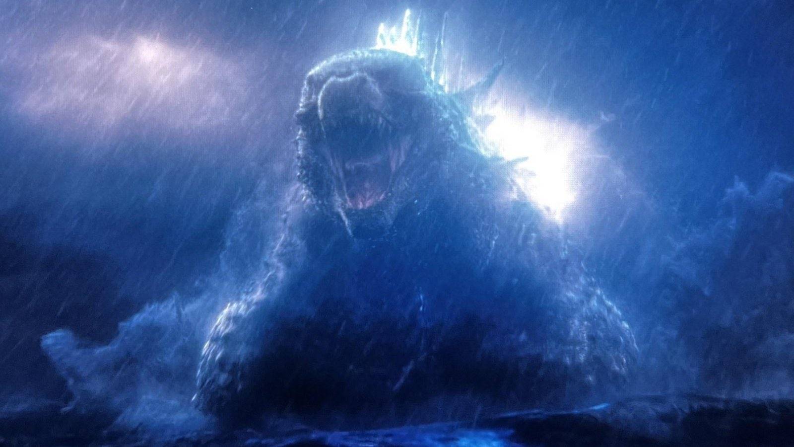 godzilla roaring in a storm in monarch legacy of monsters season 3