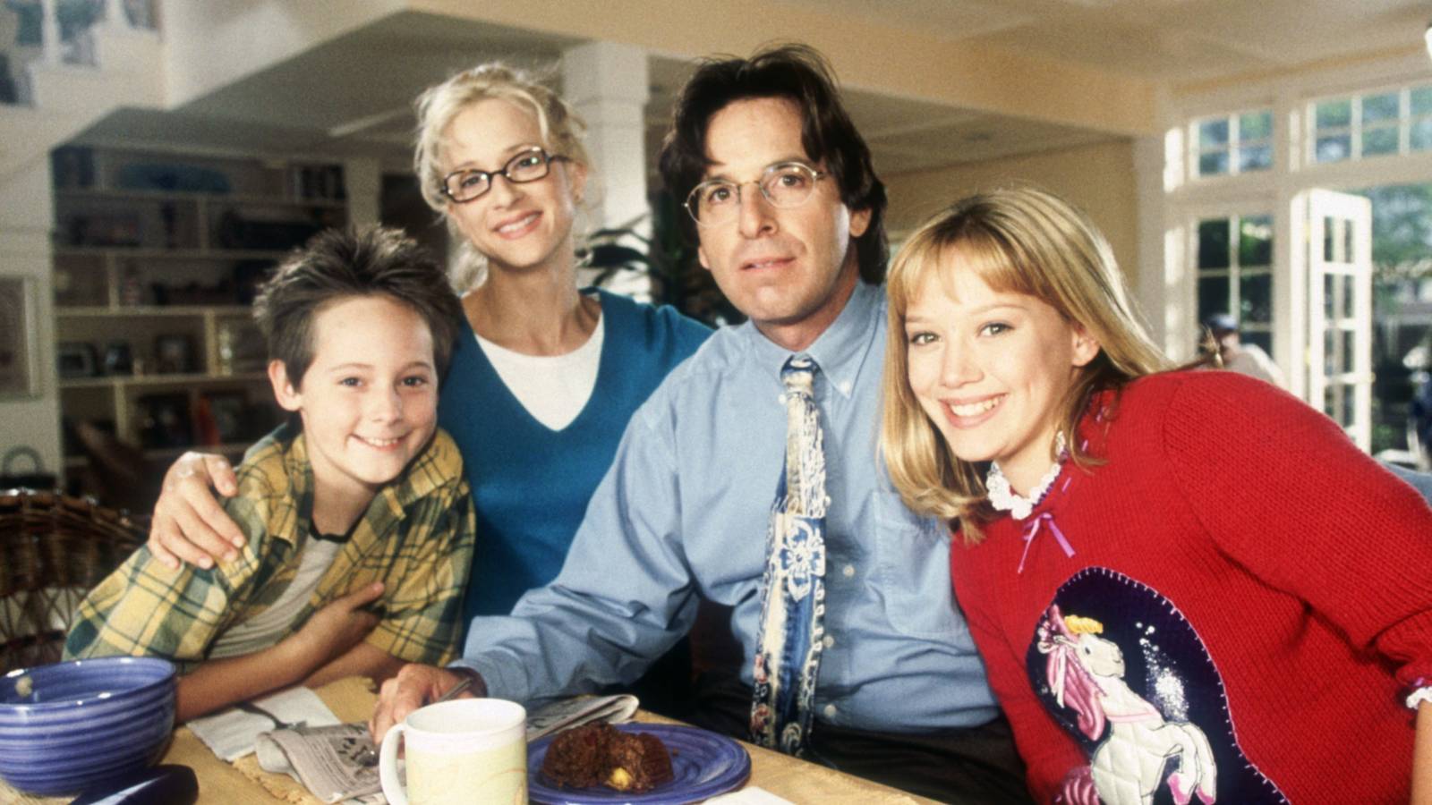 the mcguire family posing for a photo in lizzie mcguire