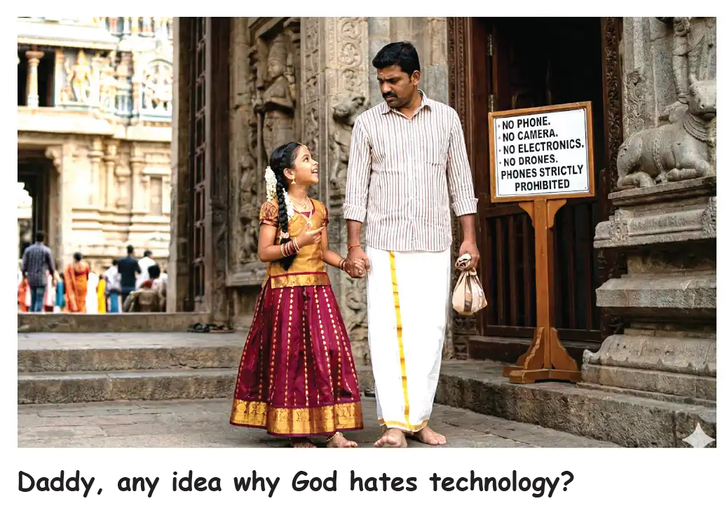 Daddy any idea why God hates technology.webp