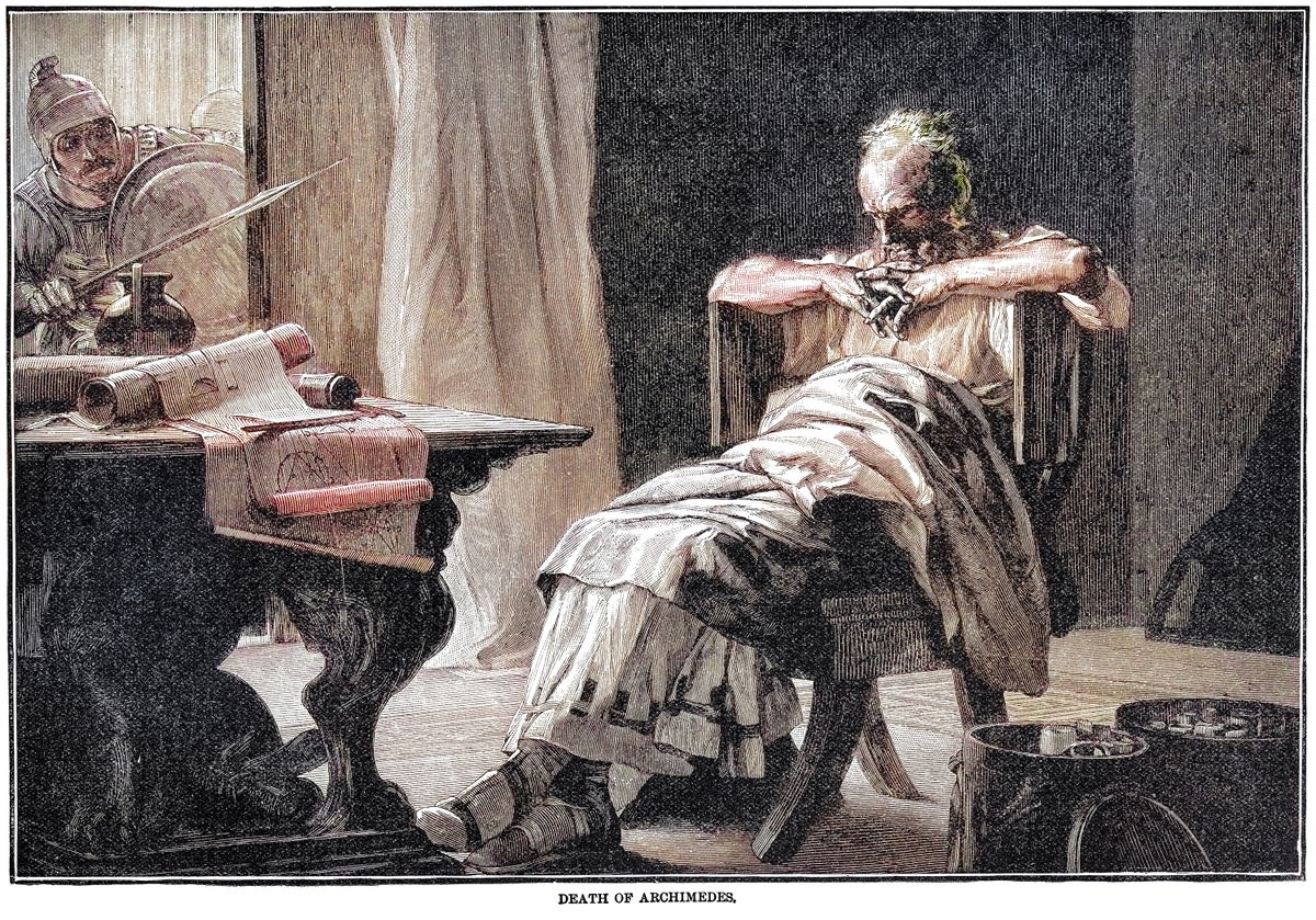 Death of archimedes