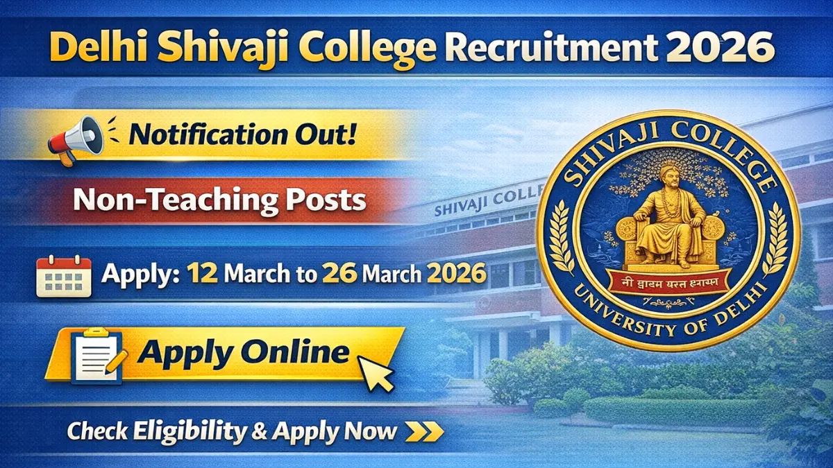 Delhi Shivaji College Recruitment 2026.webp
