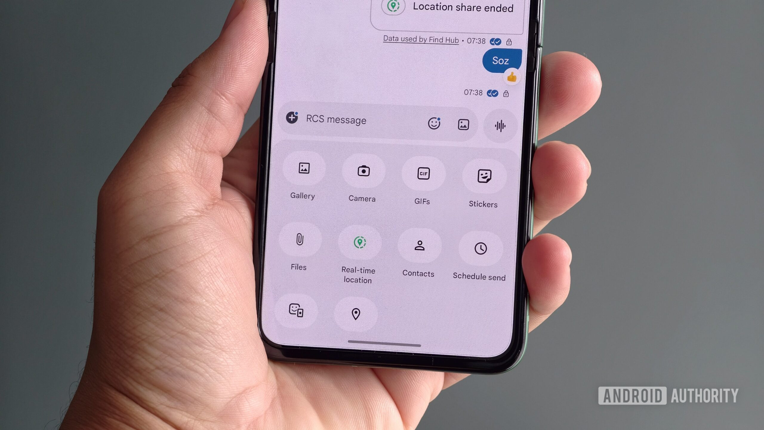 Google Messages real time location sharing scaled