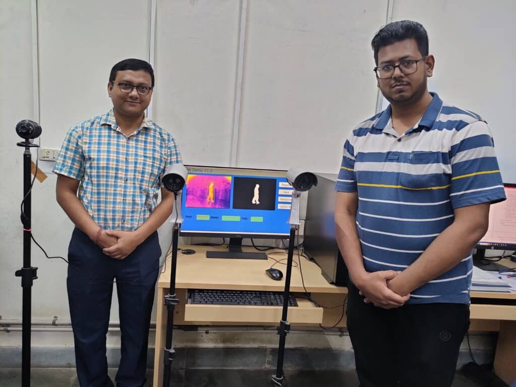 L to R Prof. Samit Ari along with research scholar Mr. Mohammad Iman Junaid