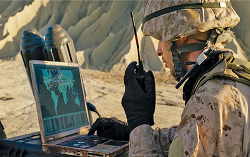 Li Fi has the potential to deliver very safe high speed and disguised communication links during com