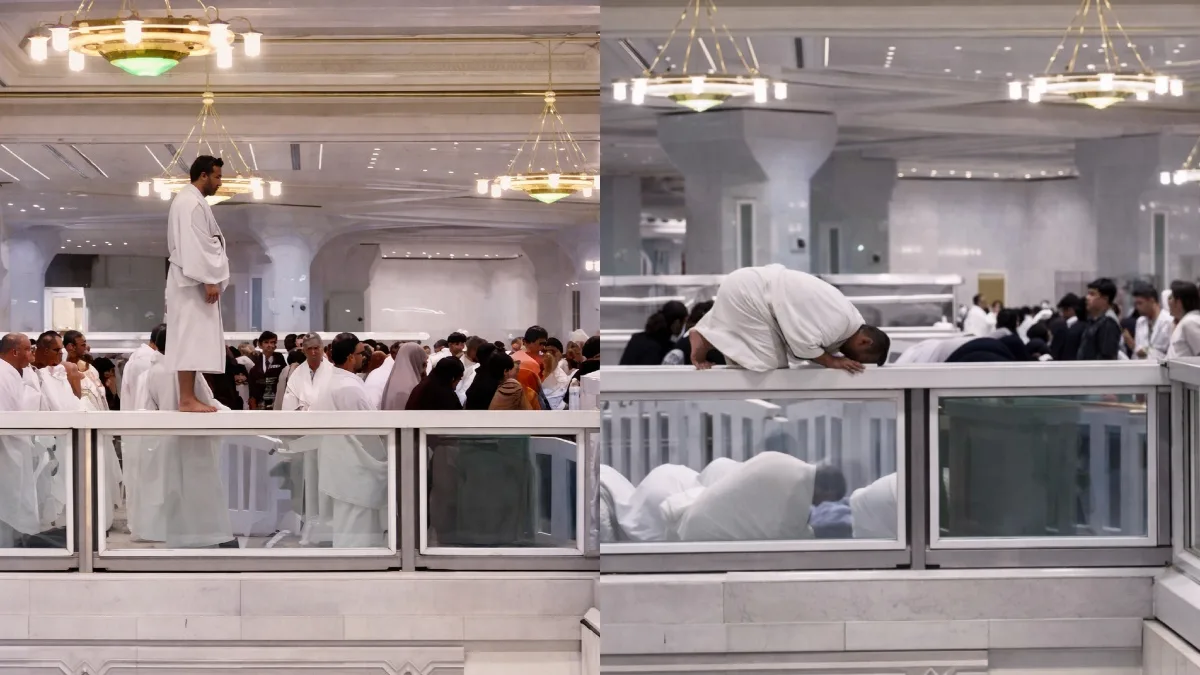 Makkah Police Detains Worshipper Found Praying on Top of Railing at Masjid al Haram.webp
