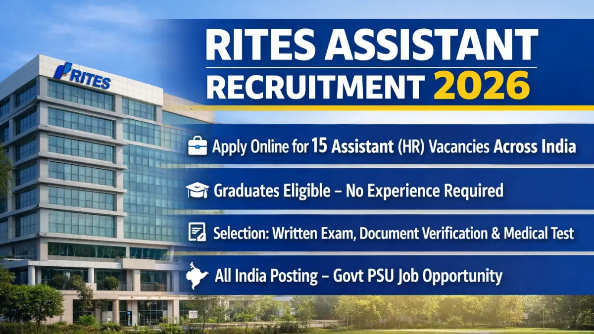 RITES Assistant Recruitment 2026.webp