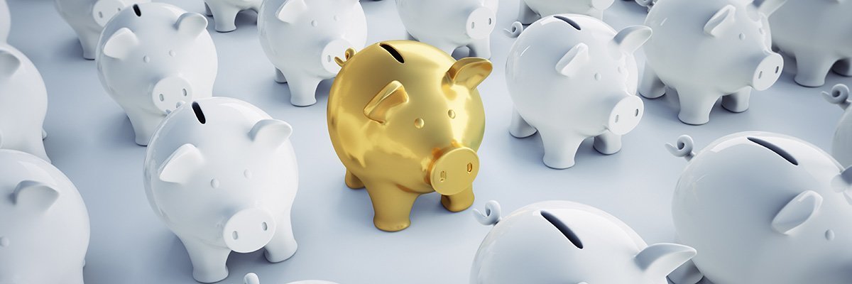 Saving money bank adobe