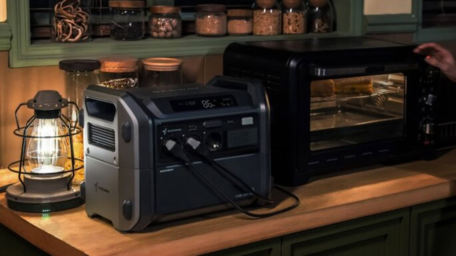 Segway Cube 1000 Portable Power Station in kitchen