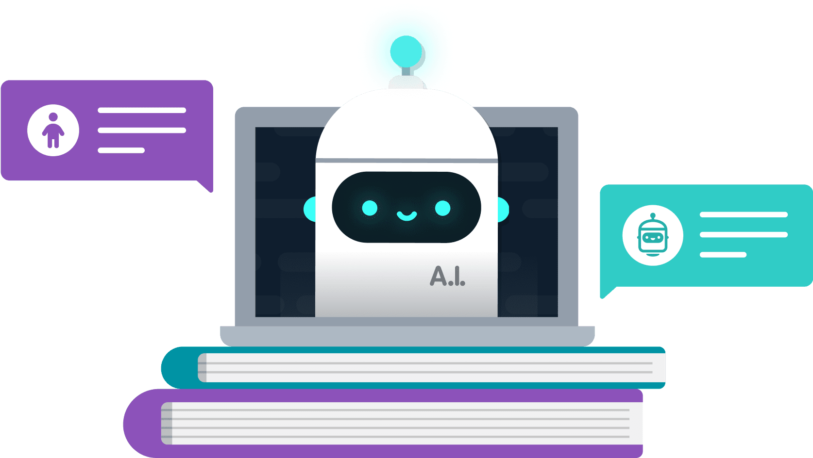 banner bg gen ai bot wizard