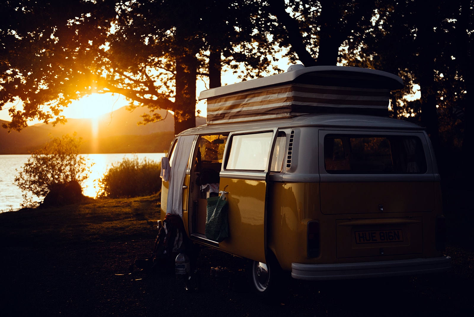 campervan sunset