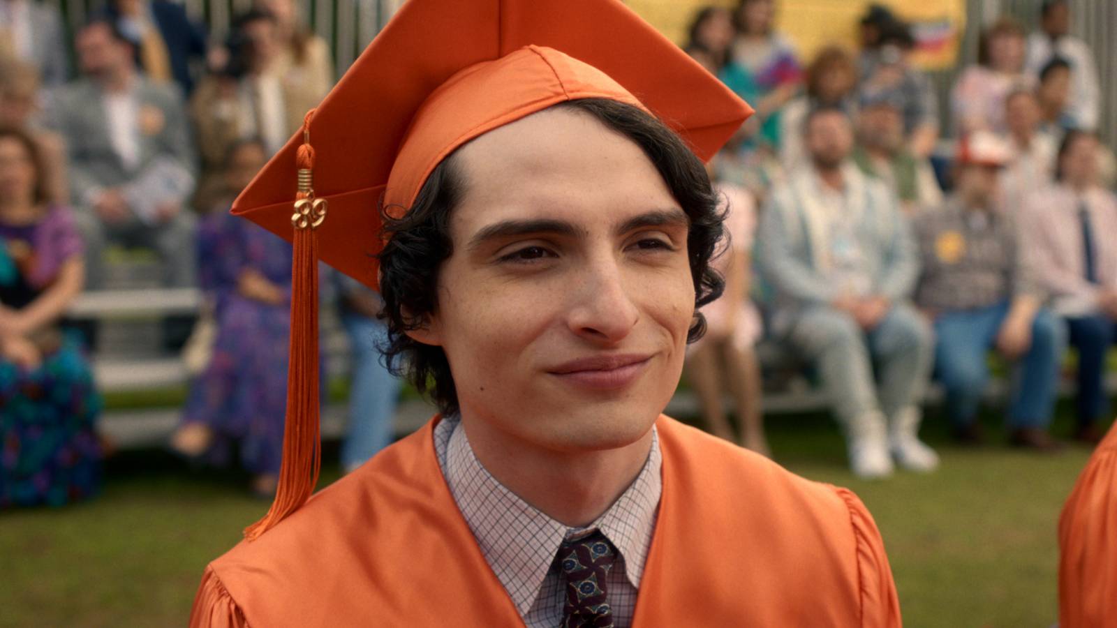 finn wolfhard in the stranger things season finale graduation scene