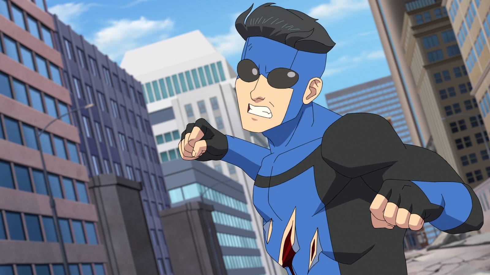 mark grayson looking angry and getting ready to throw a punch in invincible season 4